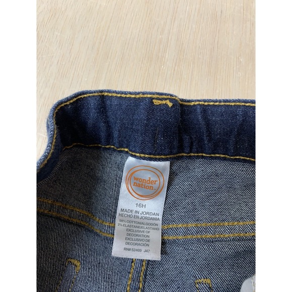 Wonder Nation Jeans 16H Boys Blue Denim Straight Legs Five‎ Pocket  30x28 - Picture 5 of 7